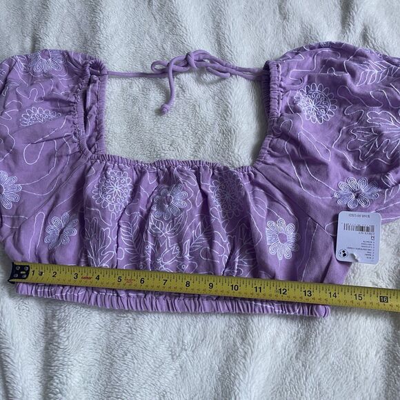 NWT Free People Lotus Set In Lavender Combo Size Medium Msrp $168 - Picture 2 of 9
